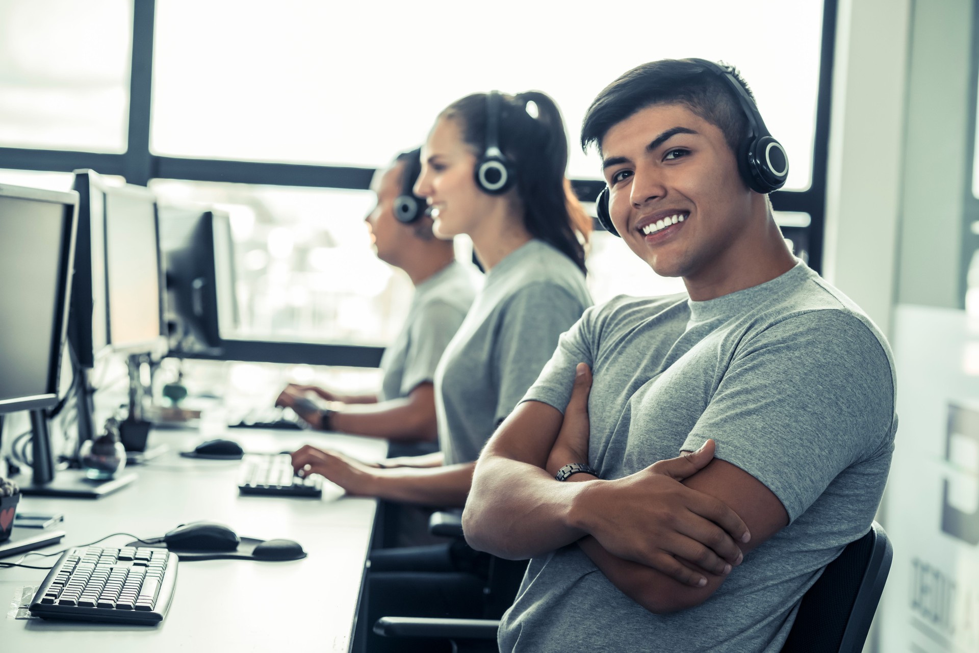 Latin man committed to his work